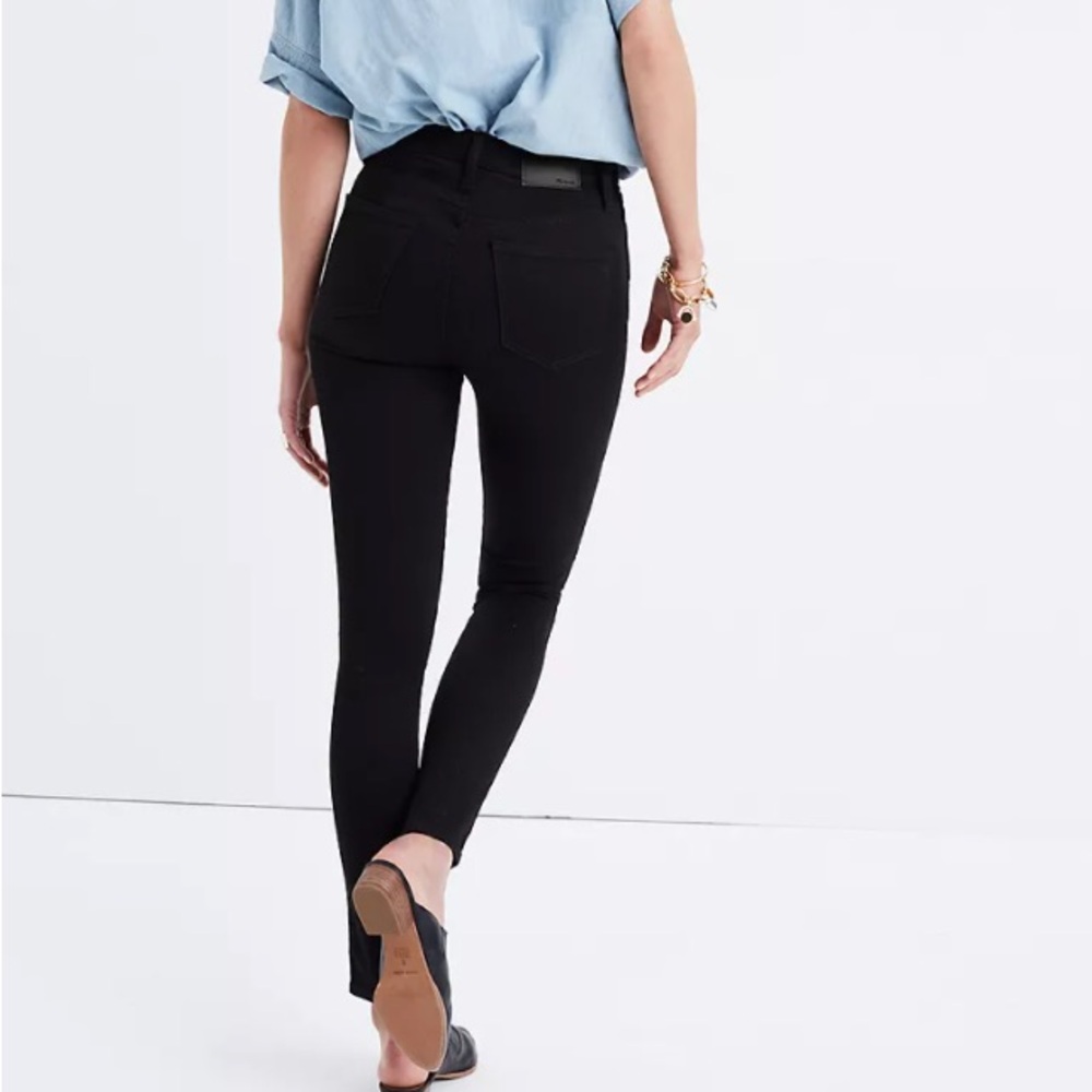 Madewell Black 10” High Rise Skinny Jeans